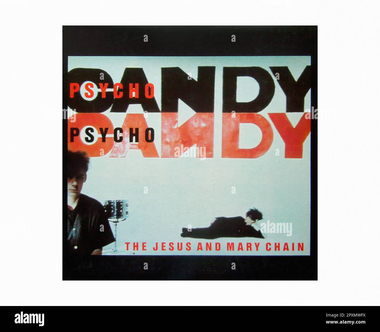 The Jesus And Mary Chain Psychocandy [1985] 00001 Vintage Vinyl Record Sleeve Stock Photo
