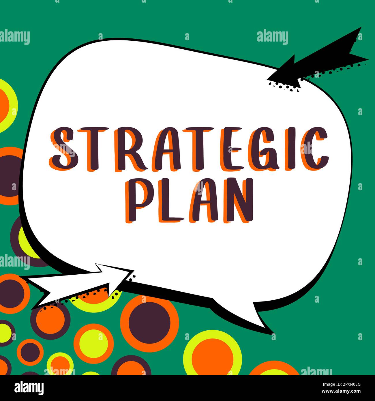 Dynamic Strategy Making Word Writing displaying text Strategic Plan, Word for A process of defining ...
