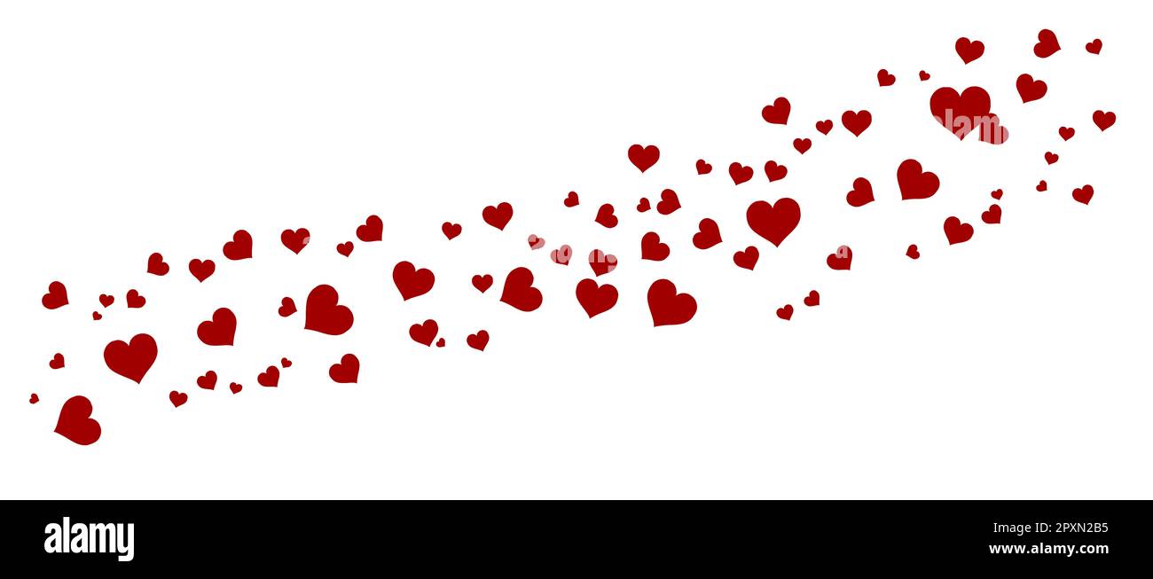 Valentine. Red heart shape on white background. Isolate Stock Photo - Alamy