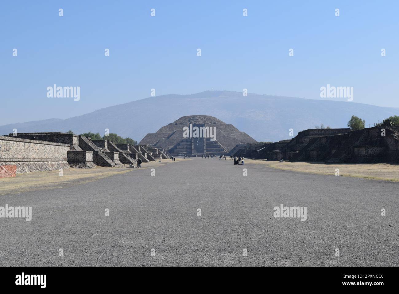 Teotihuacan Pyramids in Mexico Stock Photo