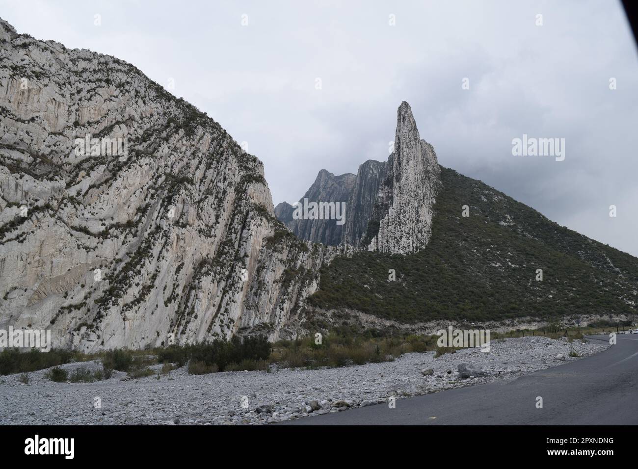 La Huasteca Mountains, Santa Catarina, Mexico Stock Photo