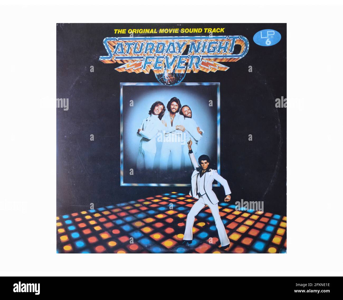 Various Artists - The Original Movie Soundtrack Saturday Night Fever - Vintage L.P Music Vinyl Record Stock Photo