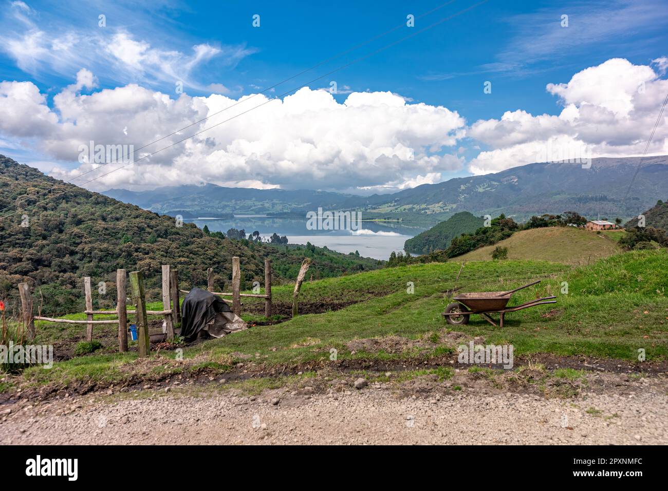 forests and mountains in the beautiful Colombian nature. Stock Photo