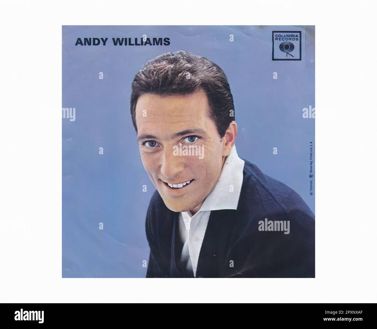 Williams Andy - 1962 02 B - Vintage 45 R.P.M Music Vinyl Record Stock Photo