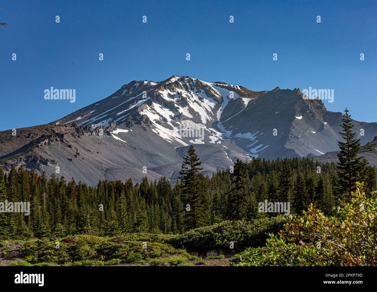 Mt. Shasta, California, USA - July 17, 2022: Views of Mt. Shasta ...