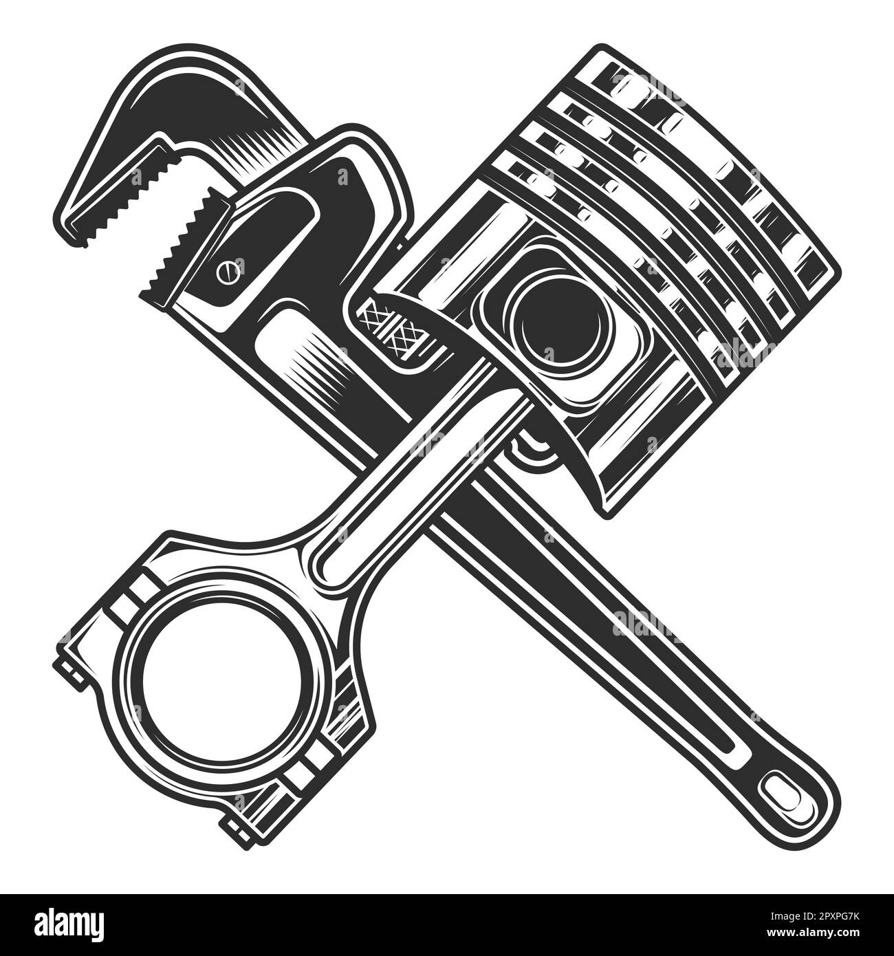 Motorcycle repair shop Black and White Stock Photos & Images Alamy