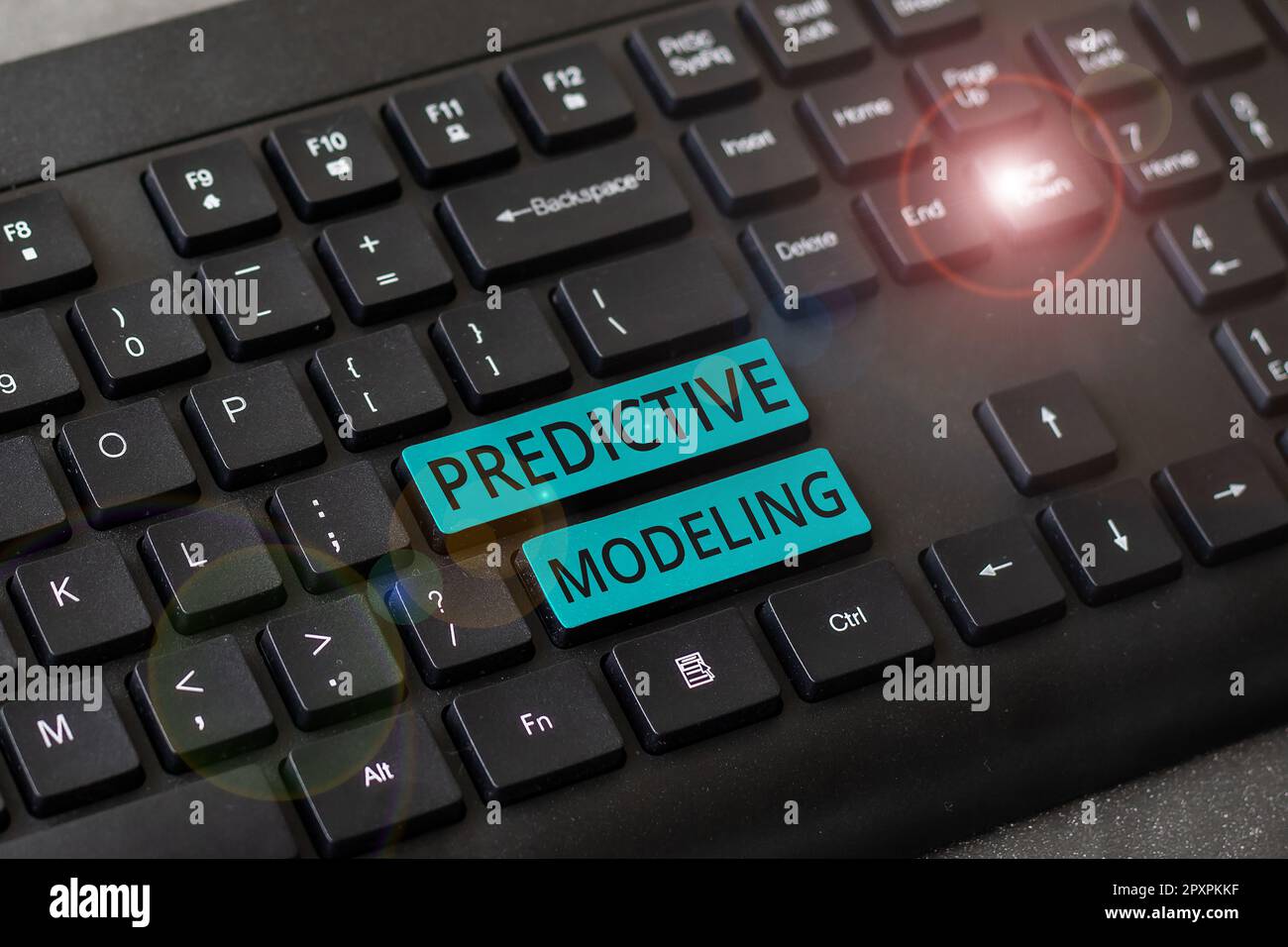 Text showing inspiration Predictive Modeling, Word for maintenance ...