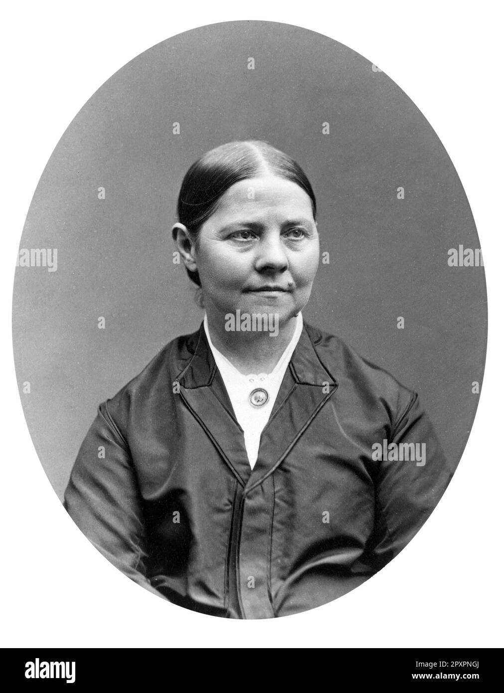 Lucy Stone. Portrait of the American abolitionist and suffragist, Lucy Stone (1818-1893), c. 1866 Stock Photo