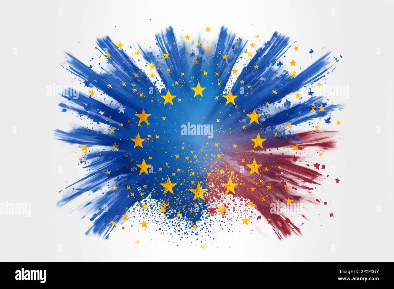 Europe flag symbol europe star on white background Stock Photo Alamy