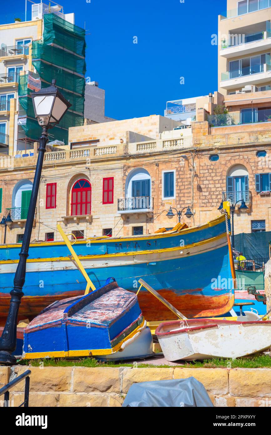 View of Saint Julian, Malta Stock Photo