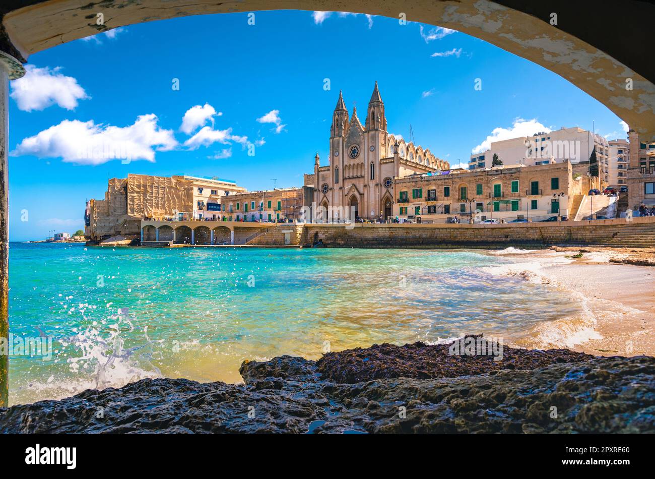 View of Saint Julian, Malta Stock Photo - Alamy