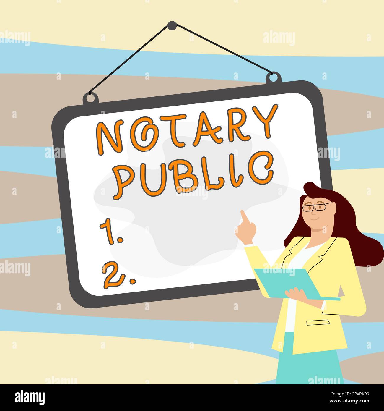 Handwriting text Notary Public, Concept meaning Legality Documentation