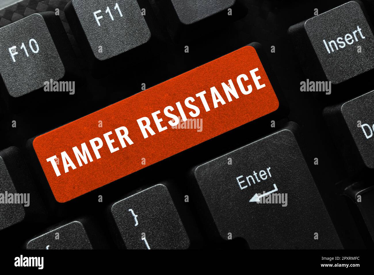 Conceptual caption Tamper Resistance, Business overview resilent to