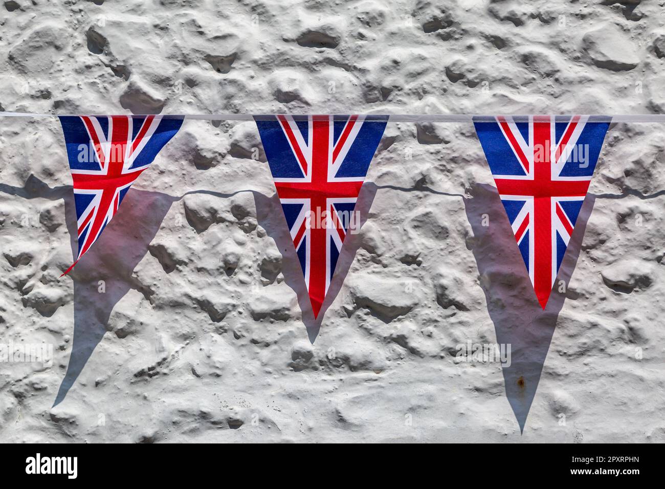 Union jack flag bunting isolated hi-res stock photography and images ...