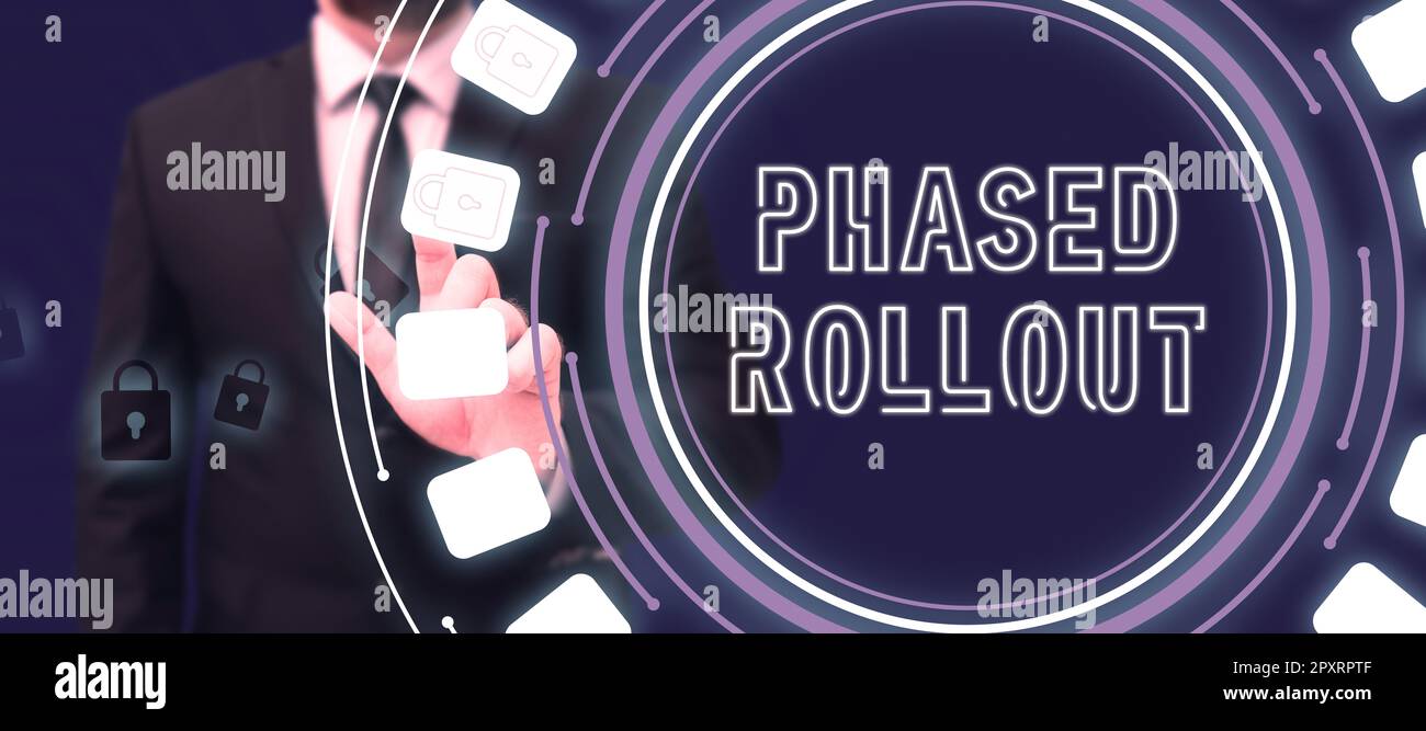 Conceptual display Phased Rollout, Concept meaning the practice of
