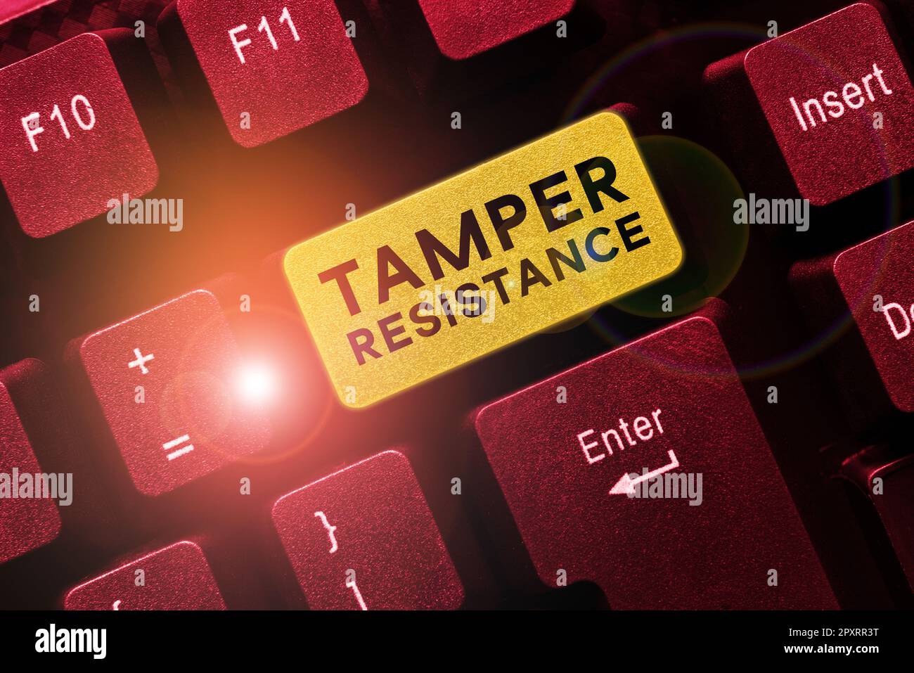 Text showing inspiration Tamper Resistance, Word Written on resilent to