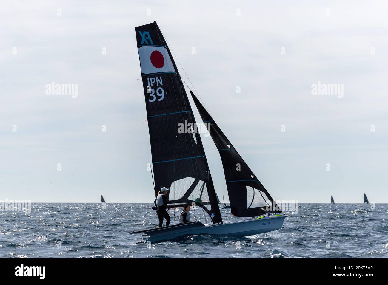 Hyeres France. 25th Apr 2023. Japanese team Anna Yamazaki and