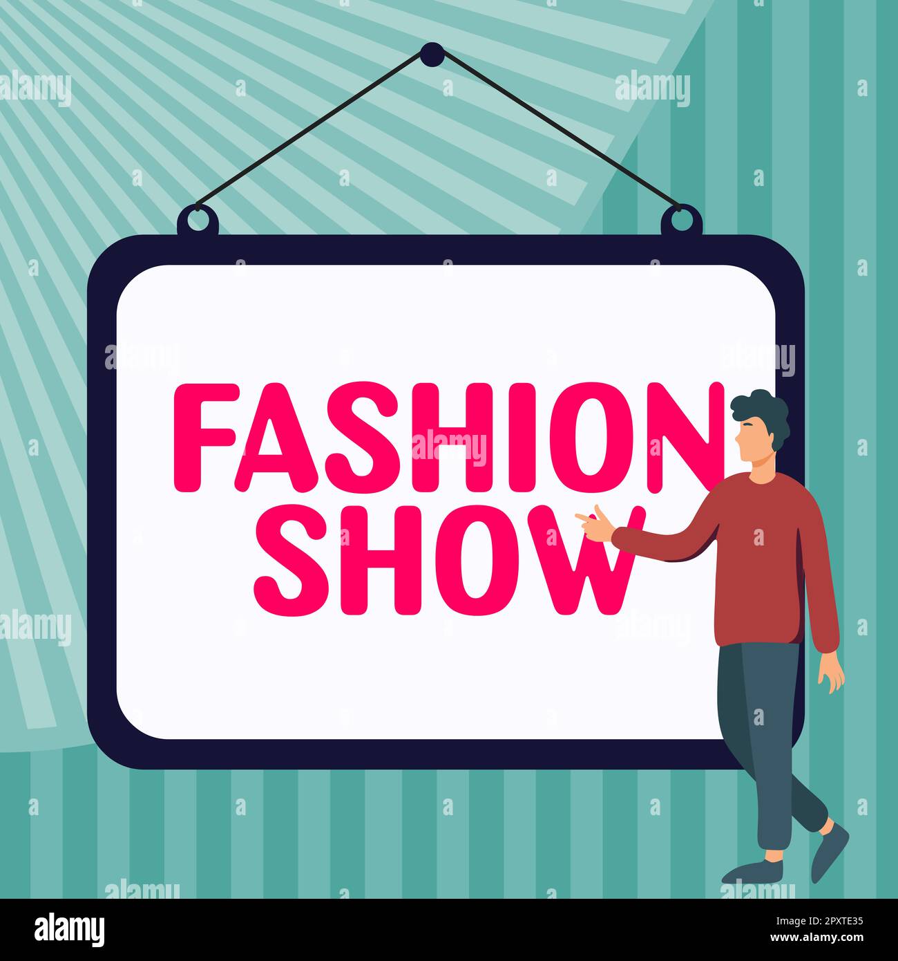 Handwriting text Fashion Show, Word for exibition that involves styles