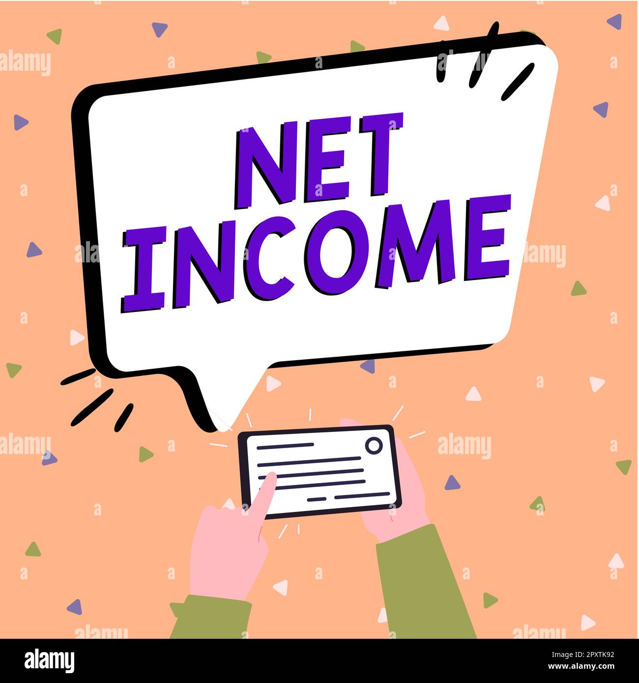 Net Income Sign Inspiration showing sign Net Income, Internet Concept the gross income ...