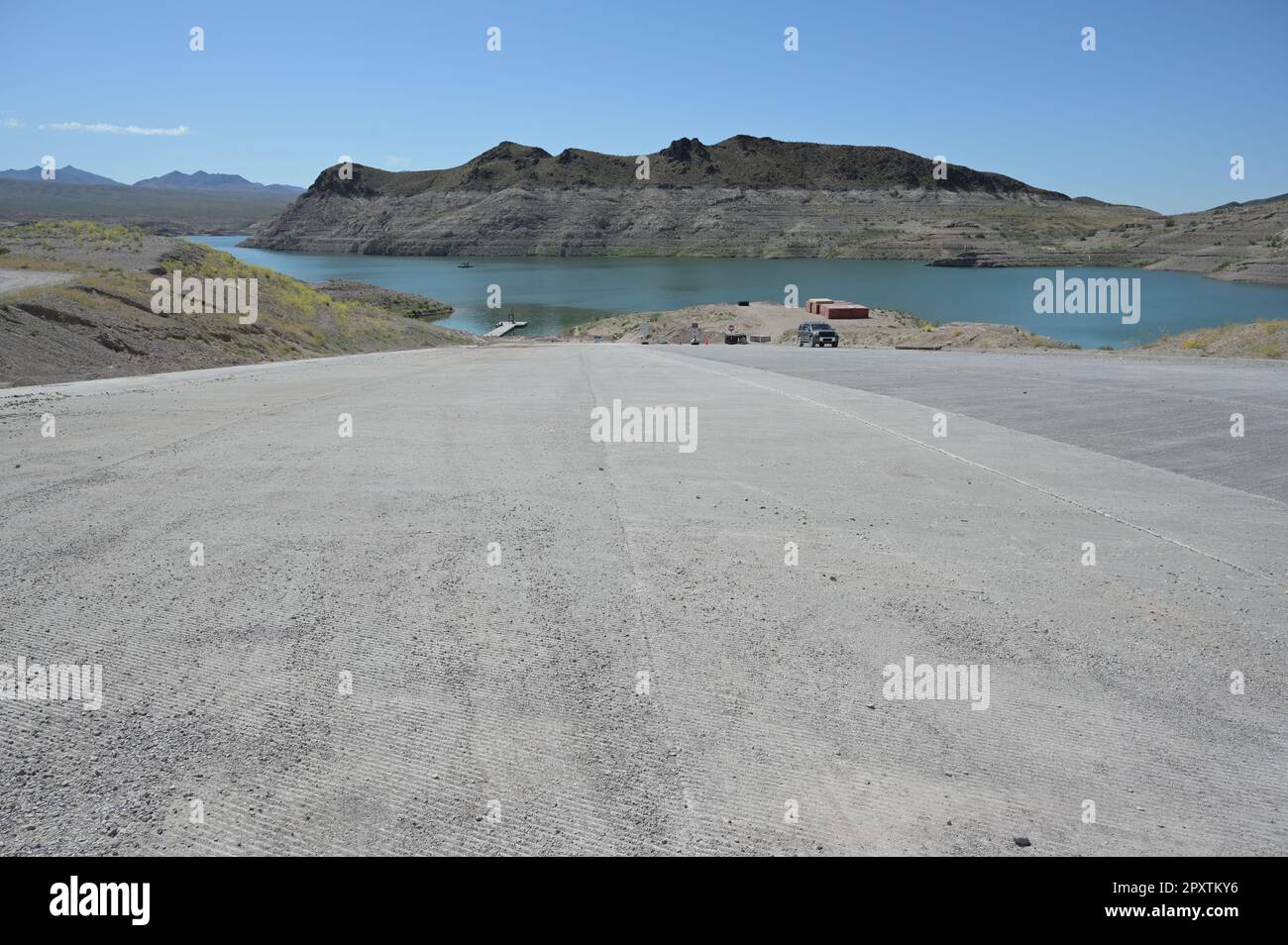 Drought conditions at Echo Bay at Lake Mead in Nevada Stock Photo Alamy