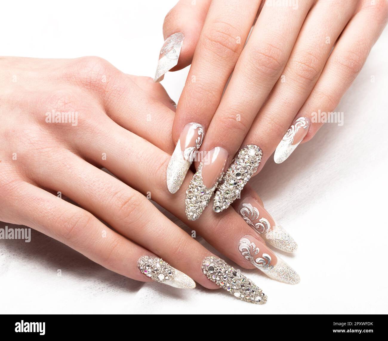 Nail Ideas: 60+ Designs For Wedding [2024 Guide & FAQs] | Gel nails,  Stylish nails, Funky nails