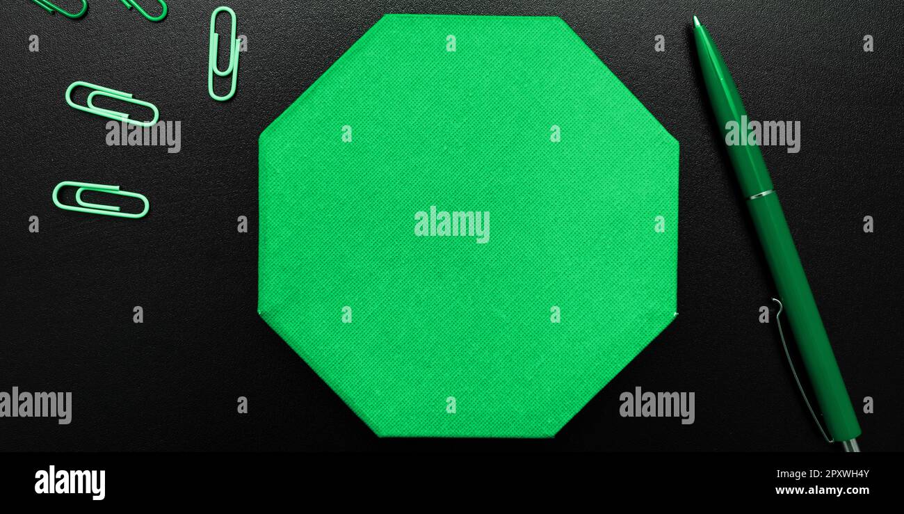 Paperclips Around Important Informations On Desk. Presented Recent Updates. Stock Photo