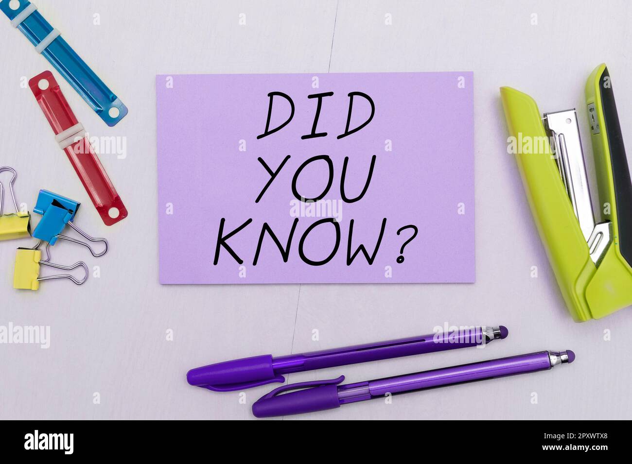 Conceptual display Did You Know, Business overview Fun Facts and