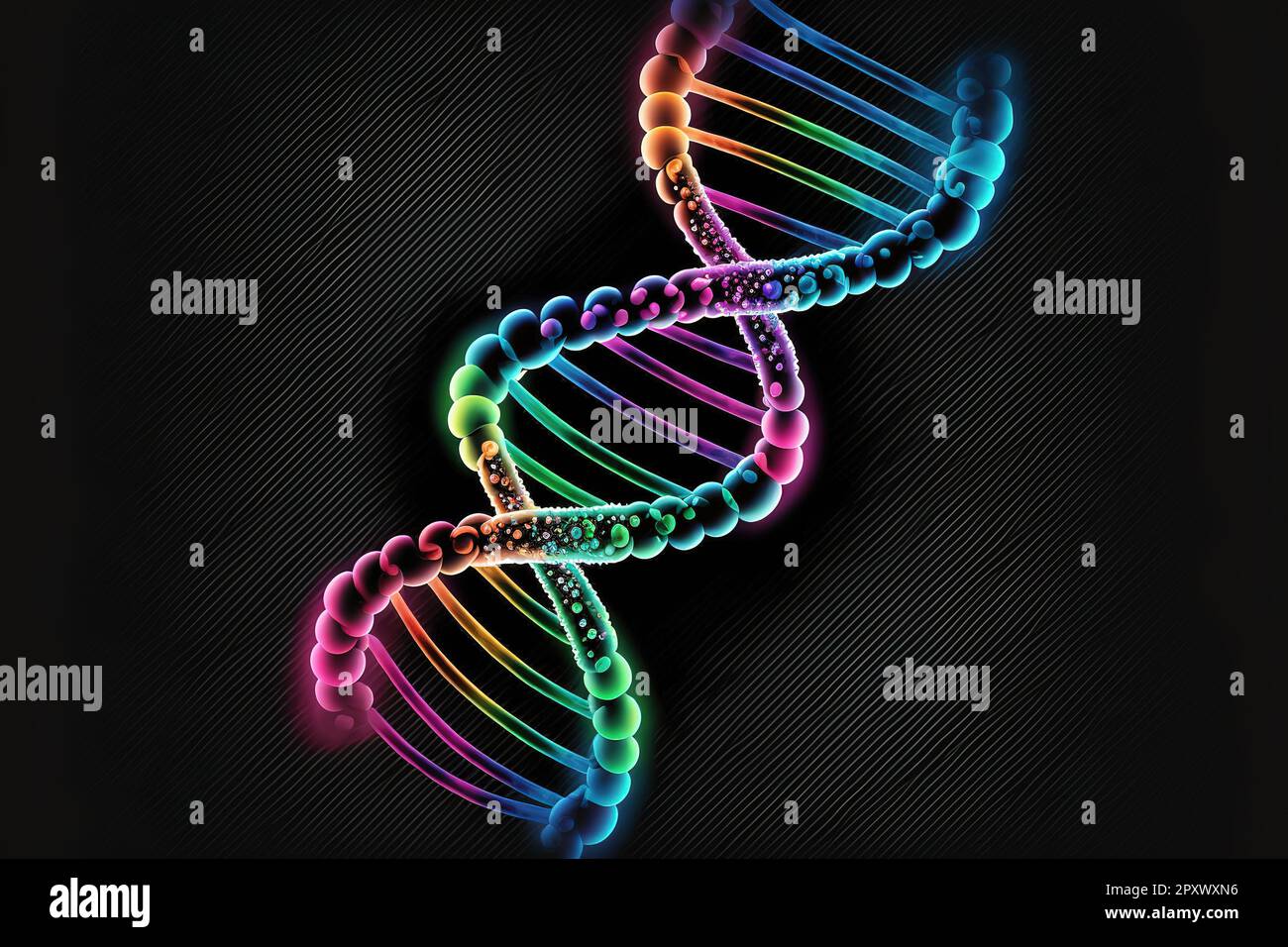 DNA double helix strand. Science background Stock Photo - Alamy