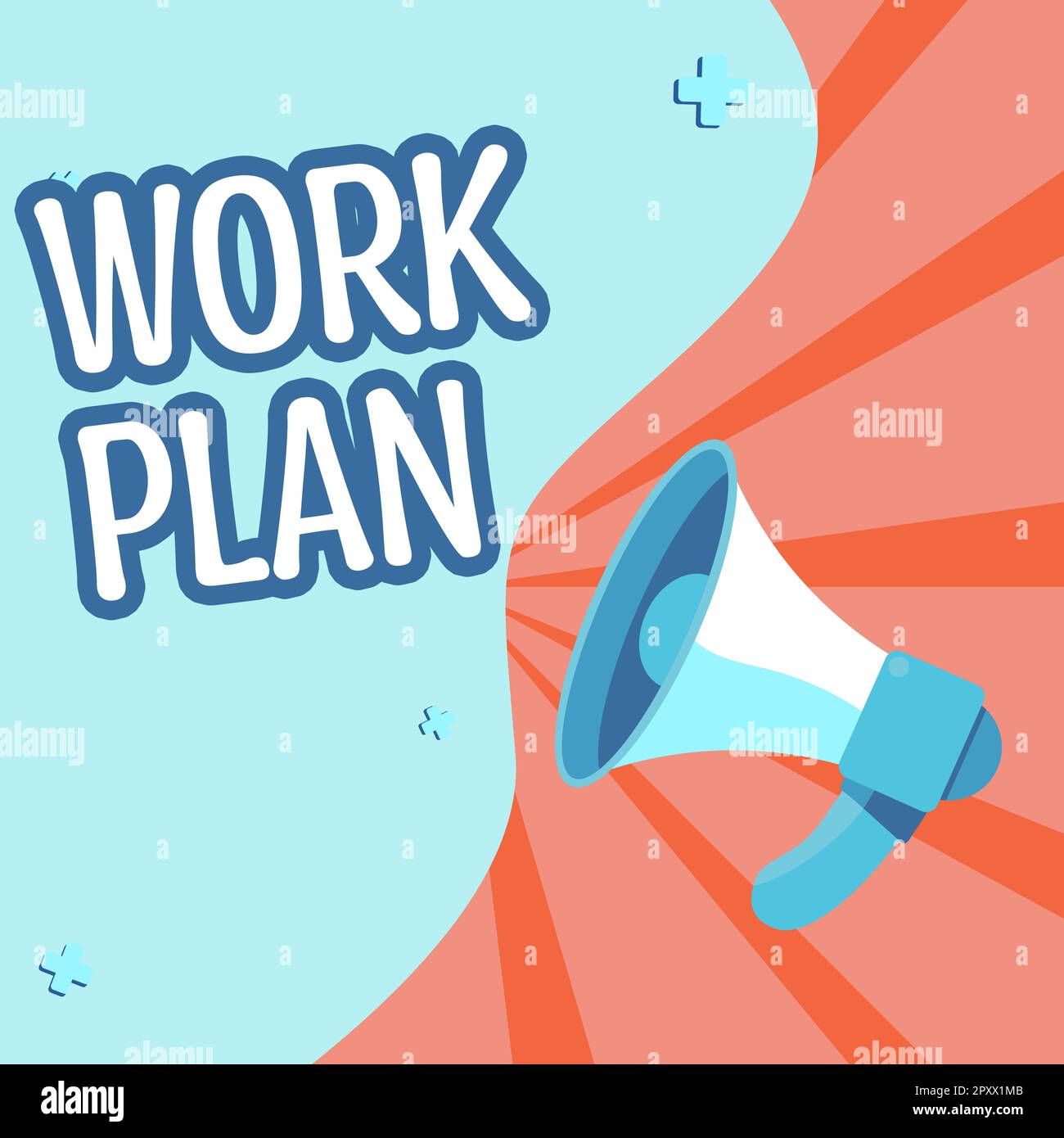 Conceptual caption Work Plan, Business idea project to be accomplished