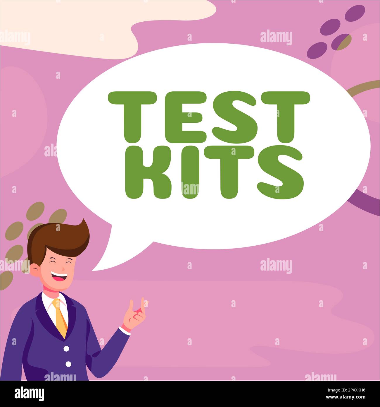 Sign displaying Test Kits, Concept collection of certain tools