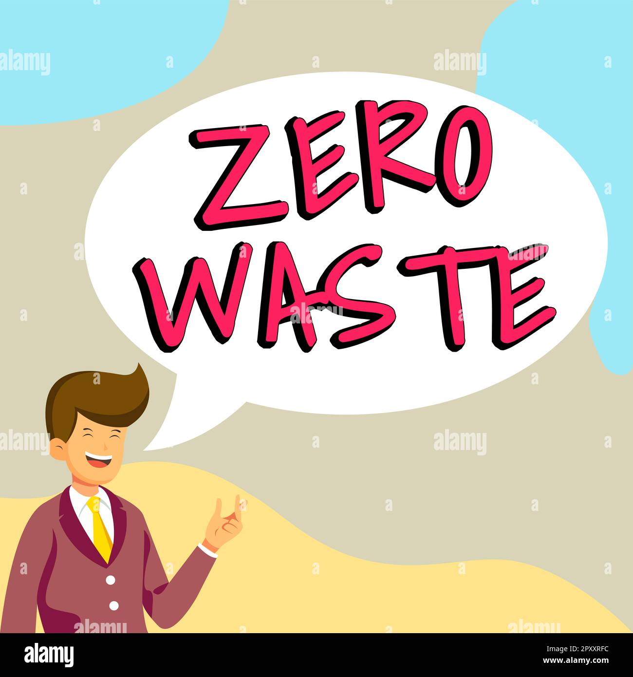 Conceptual caption Zero Waste, Concept meaning industrial
