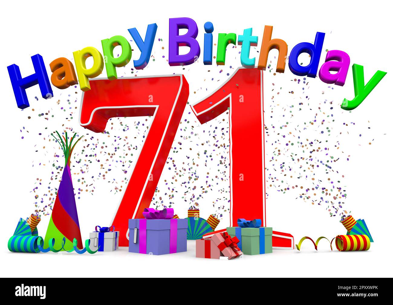 A Big Number With Presents Confetti And The Lettering Happy Birthday a-big-number-with-presents-confetti-and-the-lettering-happy-birthday