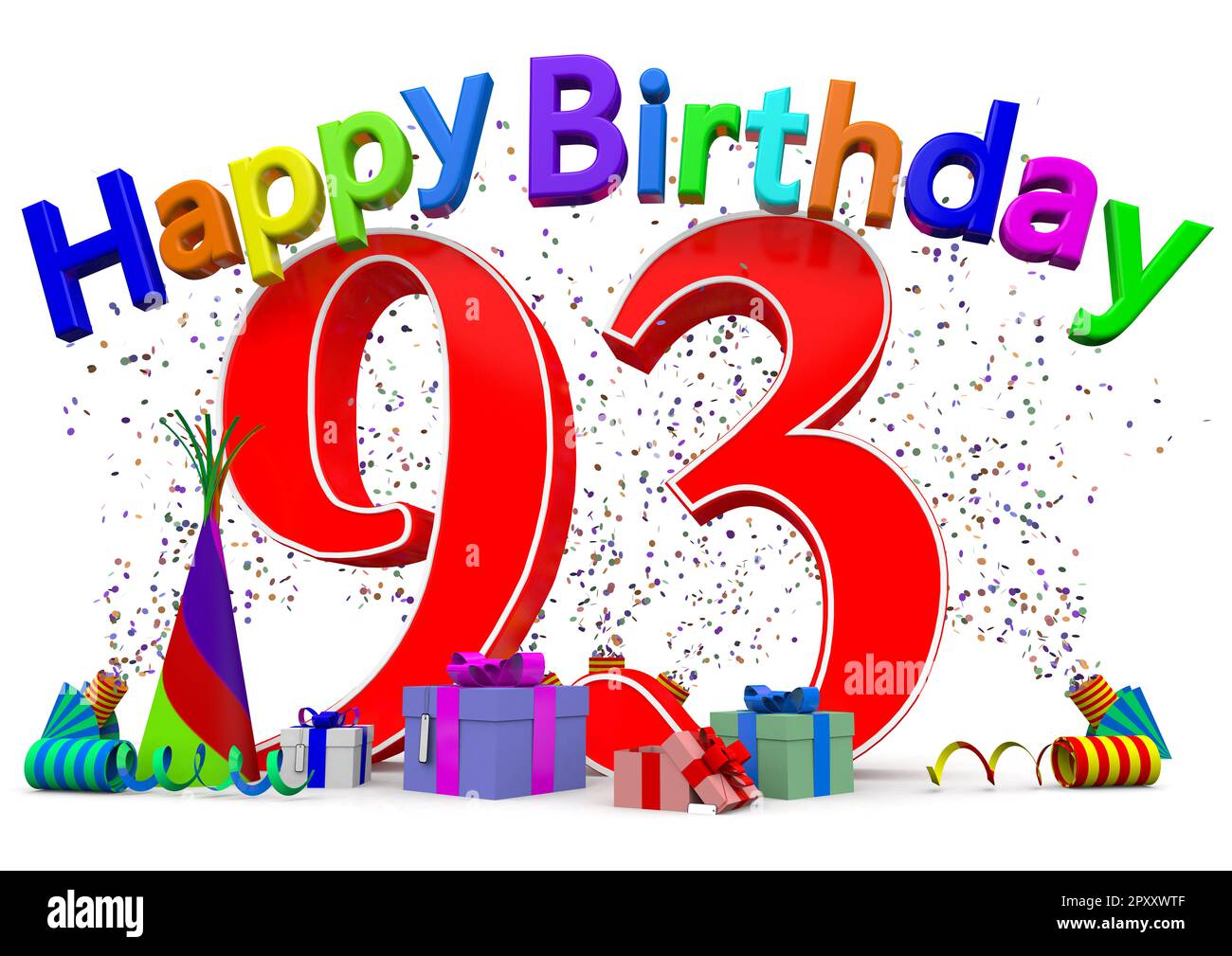 A Big Number With Presents Confetti And The Lettering Happy Birthday a-big-number-with-presents-confetti-and-the-lettering-happy-birthday