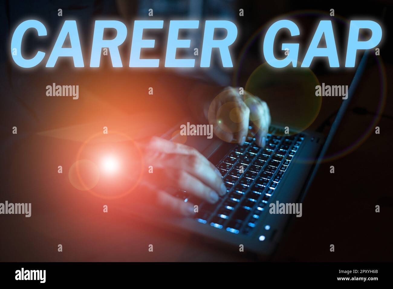 Inspiration showing sign Career Gap, Concept A scene where in