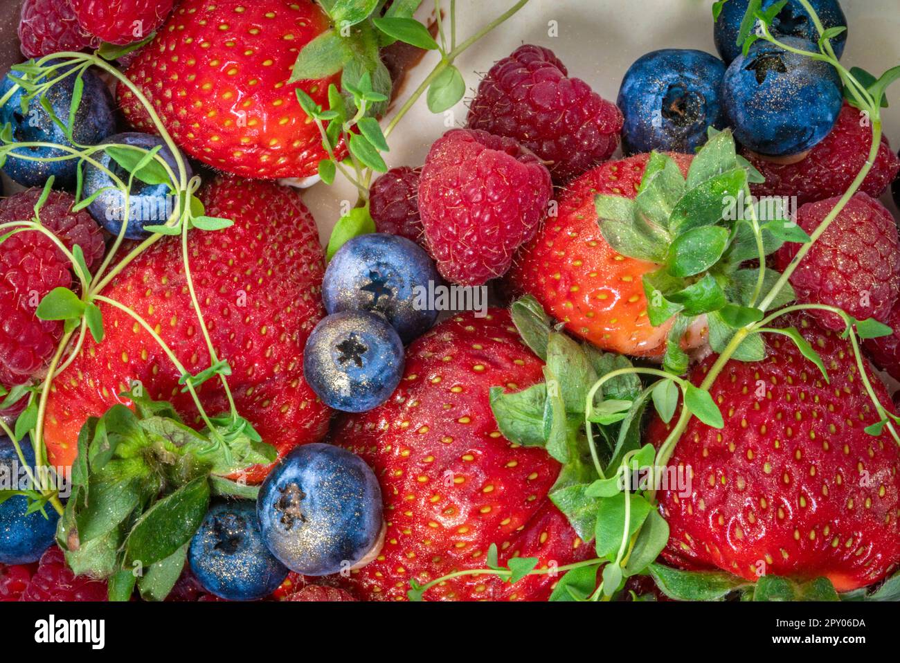 Fresh fruit color beautiful cake with color background interior Stock ...