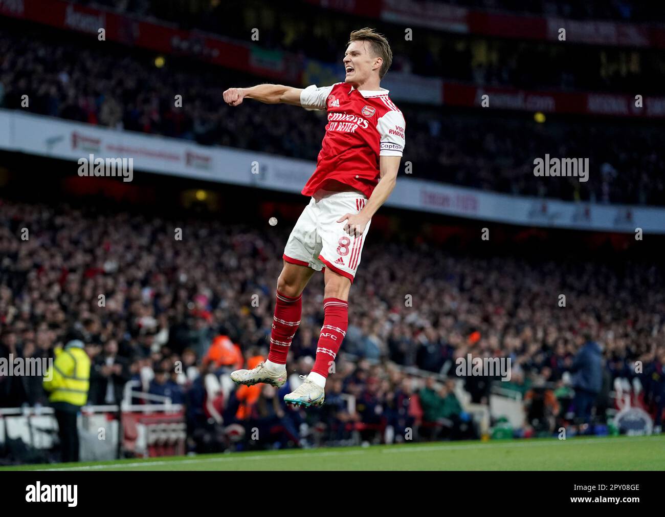 Arsenal s Martin Odegaard Celebrates After Scoring Their Sides First arsenal-s-martin-odegaard-celebrates-after-scoring-their-sides-first