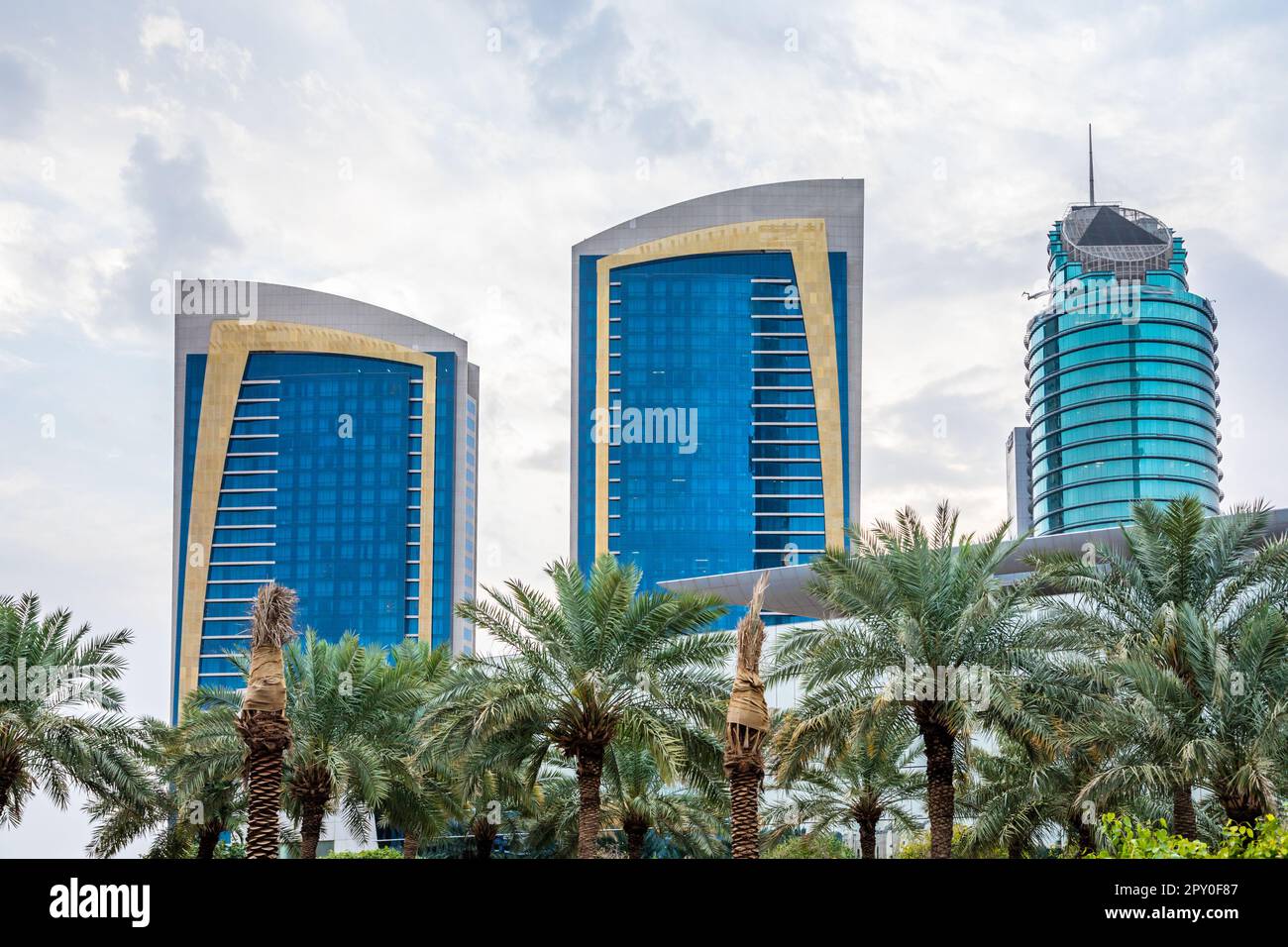 Modern buildings in the city center of Riyadh, Saudi Arabia Stock Photo