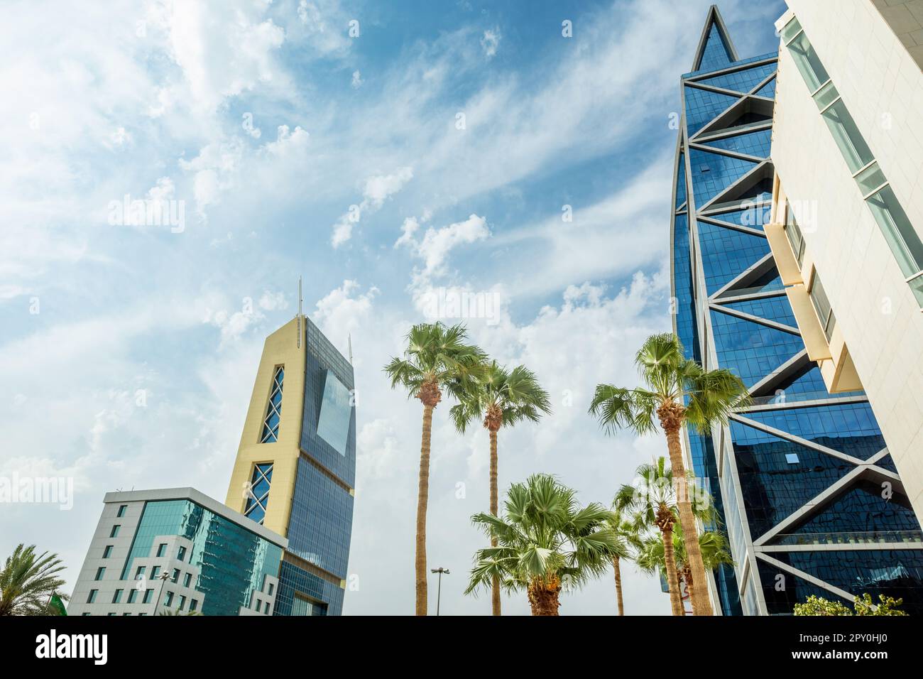 Modern buildings in the city center of Riyadh, Saudi Arabia Stock Photo