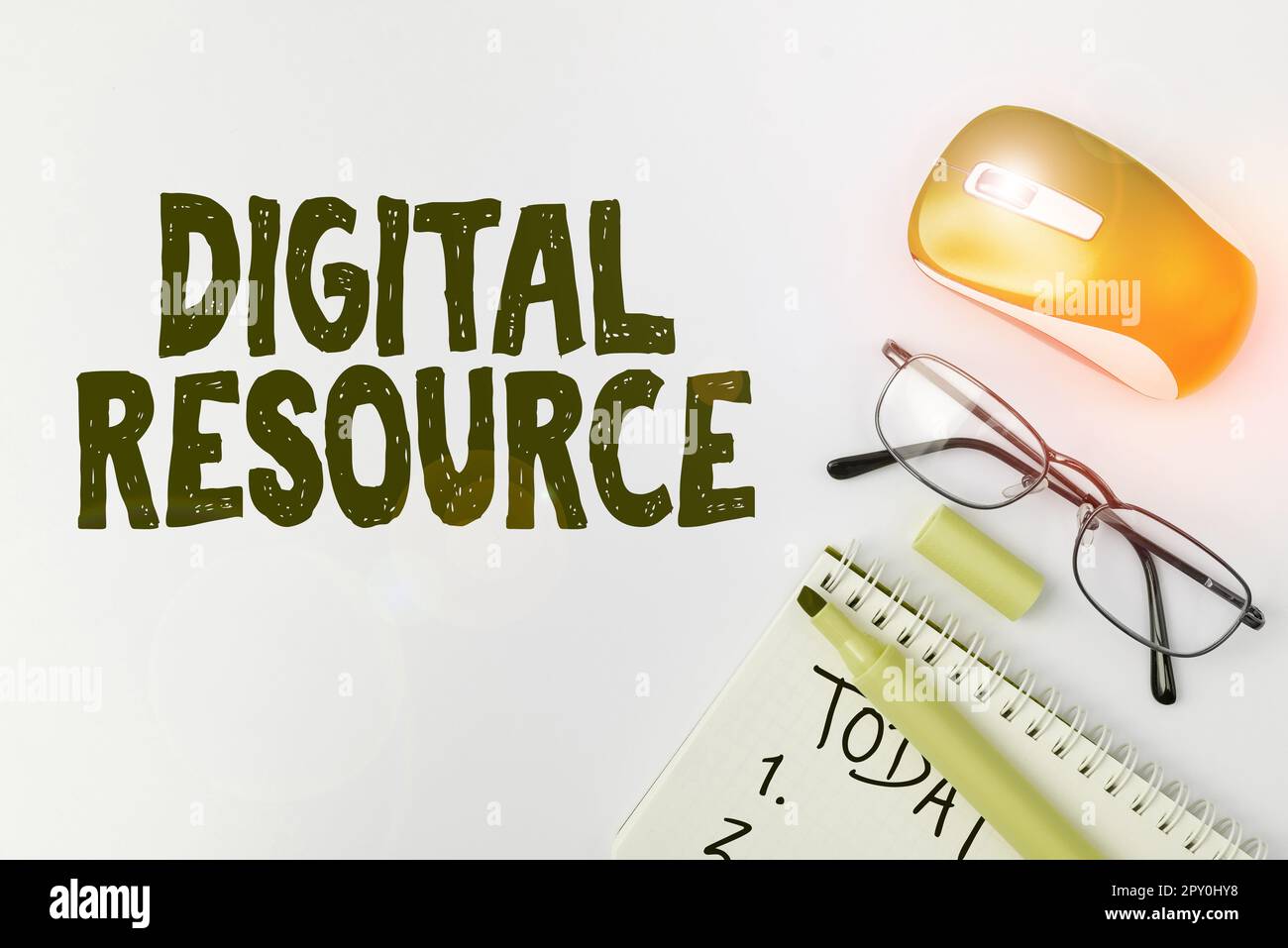 Sign displaying Digital Resource, Conceptual photo content that distributed digitally over the Internet Stock Photo