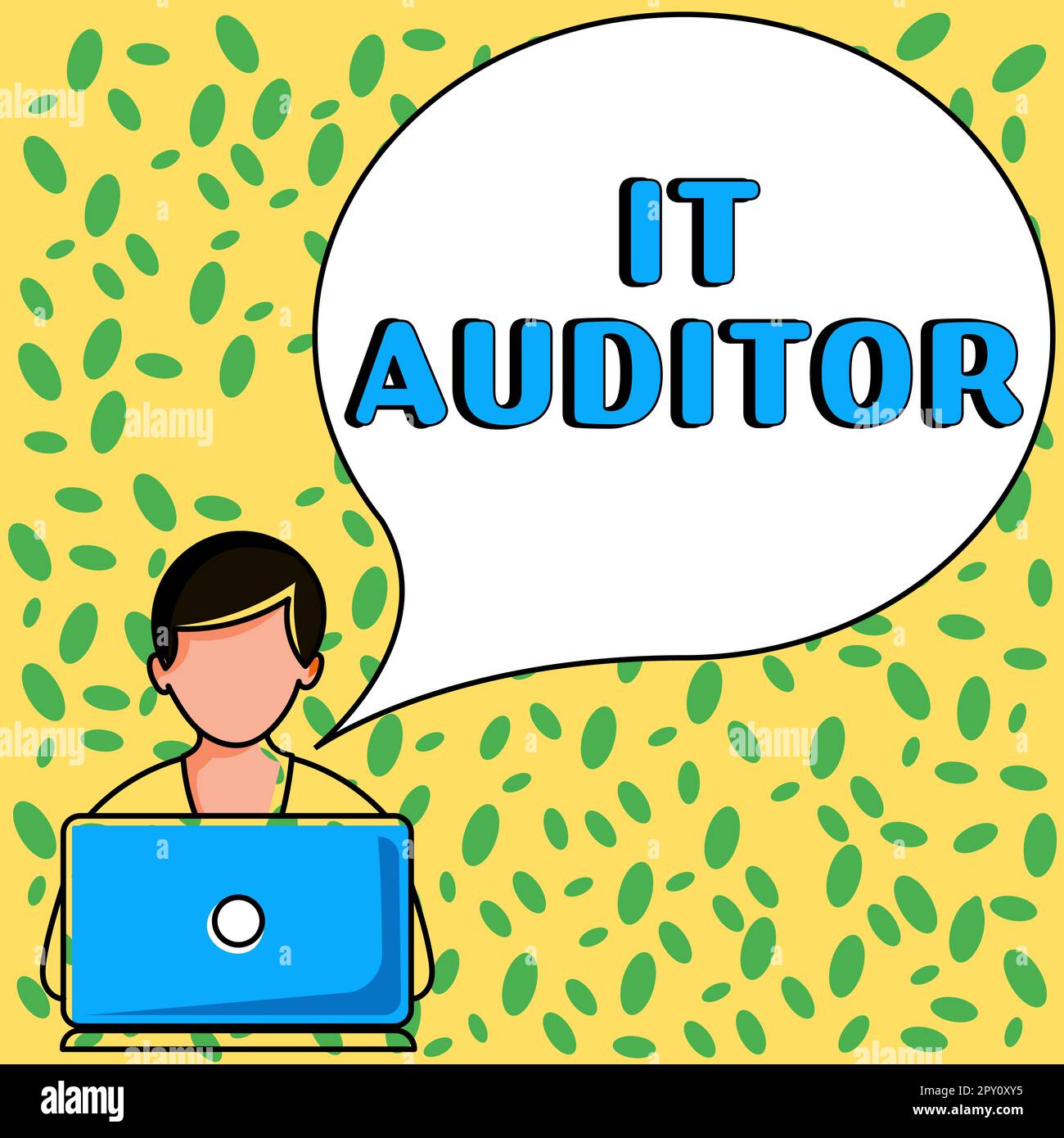 Computer Auditor Conceptual display It Auditor, Internet Concept person authorized to ...