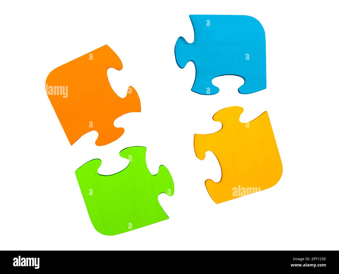 Pieces of puzzle. concept teamwork and integration Stock Photo Alamy