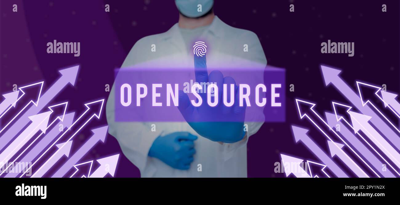 Inspiration showing sign Open Source, Word for denoting software which original source code freely available Stock Photo