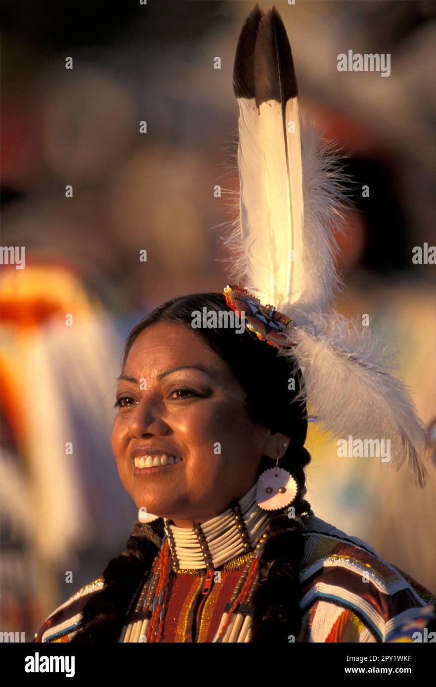 USA, Idaho, Fort Hall, Pow Wow dancer Stock Photo Alamy