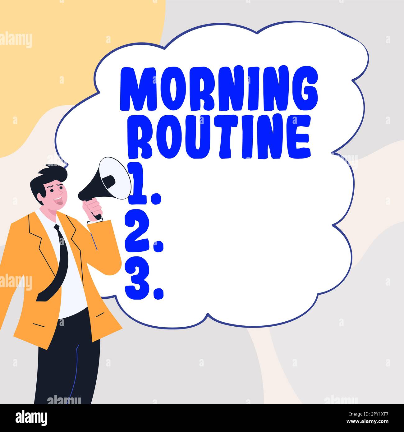 Text sign showing Morning Routine, Conceptual photo initiation of ...