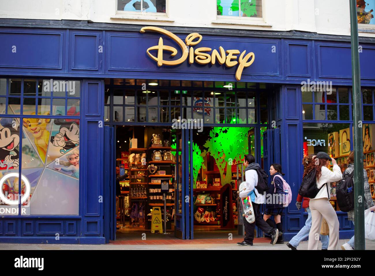The entrance to a Disney store on Grafton Street in Dublin city center