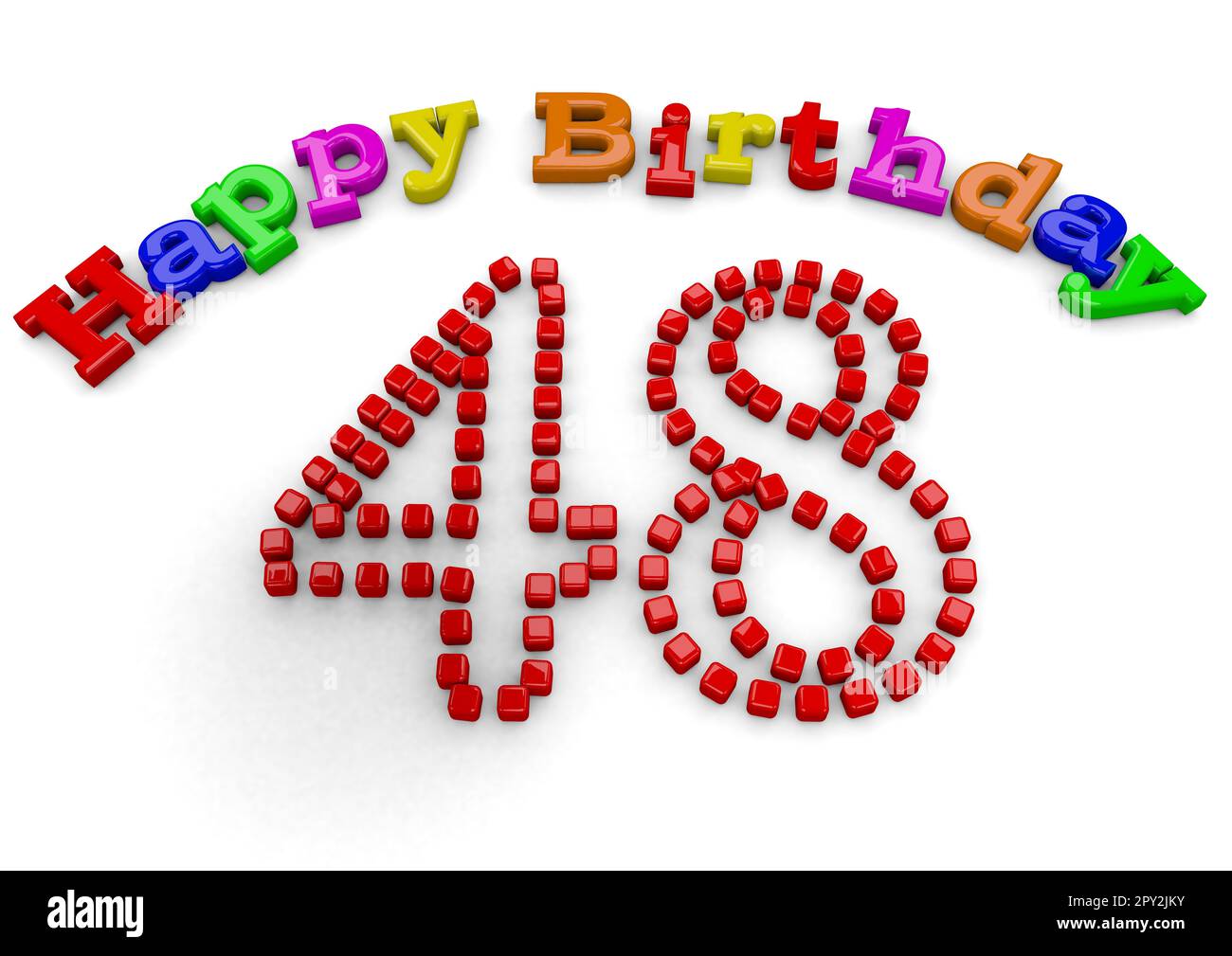 a-3d-rendering-with-lettering-happy-birthday-and-a-big-red-number-stock