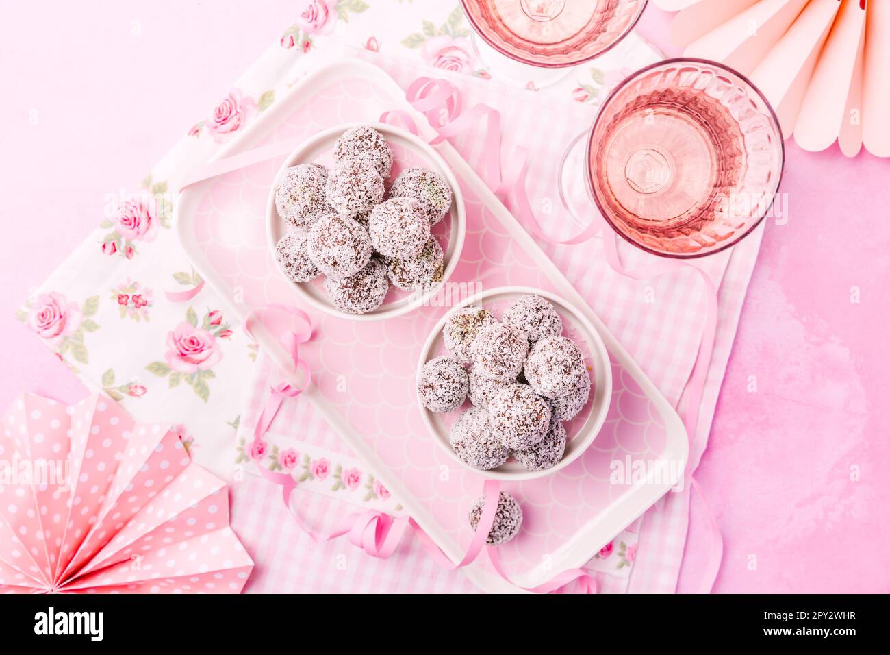 Energy protein balls with healthy ingredients, made with dates, peanut butter, flax and chia