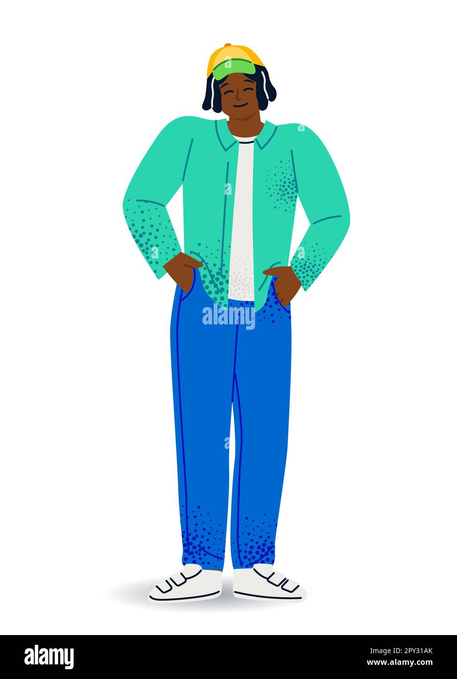 Person Showing Positive Gesture Stock Vector