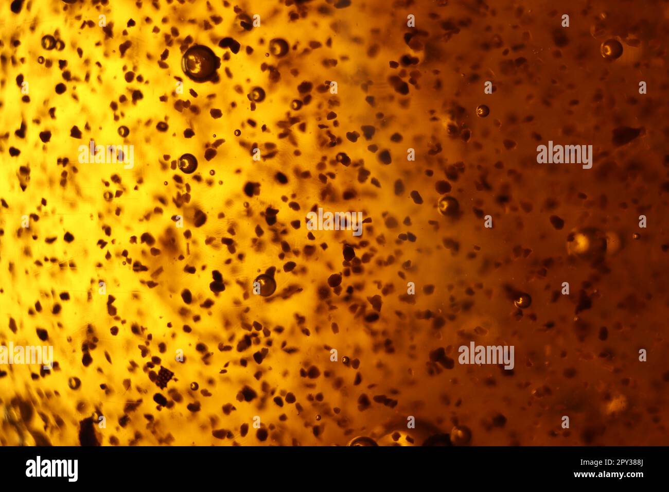 abstract golden background bubbles rare shapes different Stock Photo