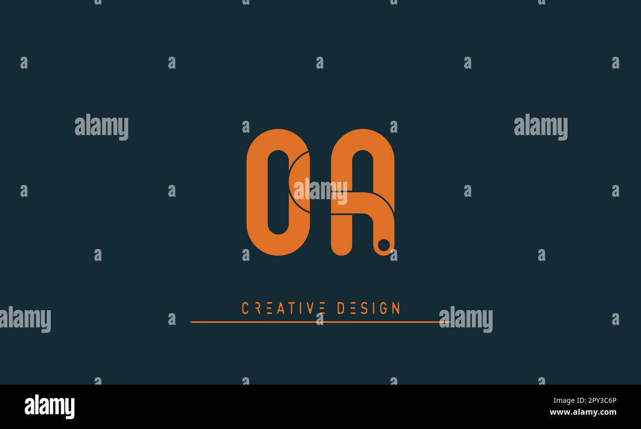 Alphabet Letters Modern Creative Logo Oa Ao Stock Vector Image Art Alphabet Letters Modern Creative Logo Oa Ao Stock Vector Image Art